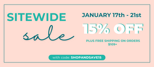   15% Off Sitewide on Orders $109+ and Free Standard Shipping 