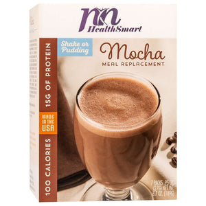 HealthSmart 100 Calorie Meal Replacement - Mocha - 7/Box - Meal Replacements - Nashua Nutrition