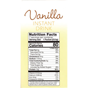 HealthSmart Cold Drink - Instant Vanilla Drink - 7/Box - Cold Drinks - Nashua Nutrition