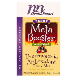 HealthSmart Meta Booster Drink Mix - Berry - 14 Packets/Box - Diet Supplements - Nashua Nutrition