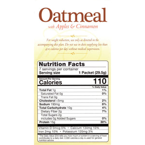 HealthSmart Oatmeal - Apples & Cinnamon - 7/Box - Breakfast Items - Nashua Nutrition