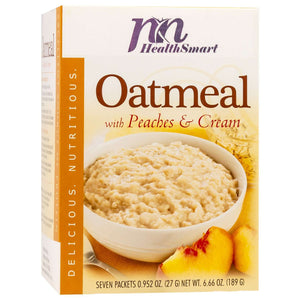 HealthSmart Oatmeal - Peaches & Cream - 7/Box - Breakfast Items - Nashua Nutrition