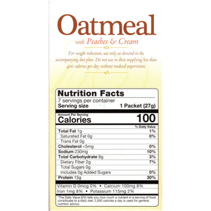 HealthSmart Oatmeal - Peaches & Cream - 7/Box - Breakfast Items - Nashua Nutrition