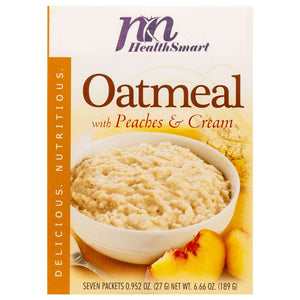 HealthSmart Oatmeal - Peaches & Cream - 7/Box - Breakfast Items - Nashua Nutrition