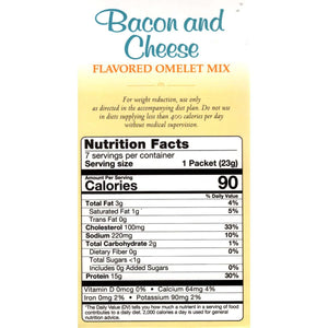 HealthSmart Omelet - Bacon & Cheese - 7/Box - Breakfast Items - Nashua Nutrition