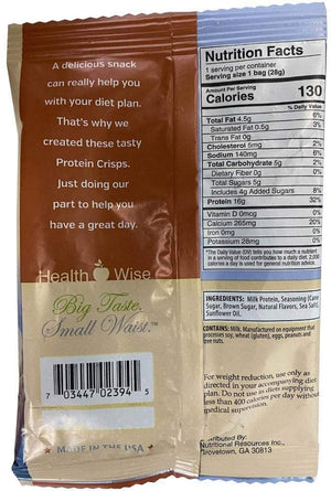 HealthSmart Protein Crisps - Salted Caramel - 1 Bag - Snacks & Desserts - Nashua Nutrition