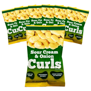 HealthSmart Protein Curls - Sour Cream & Onion - Snacks & Desserts - Nashua Nutrition