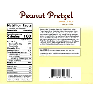 HealthSmart Protein Divine Bars - Peanut Pretzel, 7 Bars/Box - Protein Bars - Nashua Nutrition