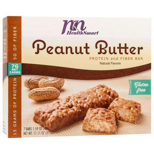 HealthSmart Protein & Fiber Divine Bars - Peanut Butter, 7 Bars/Box - Protein Bars - Nashua Nutrition