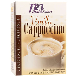 HealthSmart Protein Hot Cappuccino - Vanilla, 7 Servings/Box - Hot Drinks - Nashua Nutrition