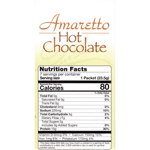 HealthSmart Protein Hot Chocolate - Amaretto, 7 Servings/Box - Hot Drinks - Nashua Nutrition