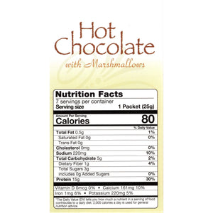 HealthSmart Protein Hot Chocolate - With Marshmallows, 7 Servings/Box - Hot Drinks - Nashua Nutrition