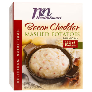 HealthSmart Protein Mashed Potatoes - Bacon & Cheddar - 7/Box - Nashua Nutrition