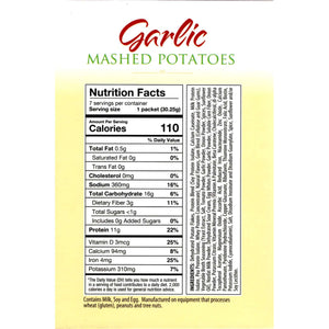 HealthSmart Protein Mashed Potatoes - Garlic - 7/Box - Dinners & Entrees - Nashua Nutrition