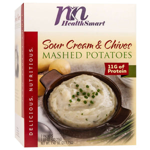 HealthSmart Protein Mashed Potatoes - Sour Cream & Chive - 7/Box - Dinners & Entrees - Nashua Nutrition