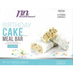 HealthSmart Protein Meal Bar - Birthday Cake Crisp (7/Box) - Nashua Nutrition