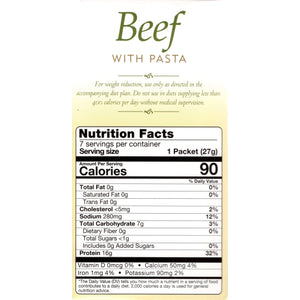 HealthSmart Protein Soup - Beef with Pasta - 7/Box - Hot Soups - Nashua Nutrition