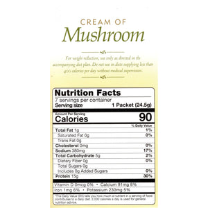 HealthSmart Protein Soup - Cream of Mushroom - 7/Box - Hot Soups - Nashua Nutrition