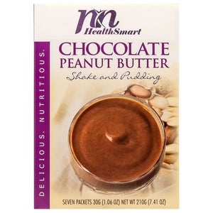 HealthSmart Pudding & Shake - Chocolate Peanut Butter - 7/Box - Shake & Puddings - Nashua Nutrition