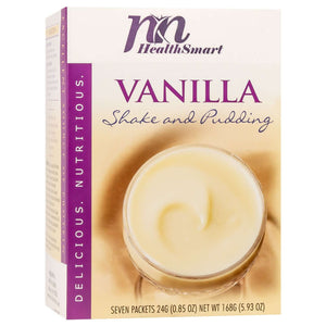 HealthSmart Pudding & Shake - Vanilla - 7/Box - Shake & Puddings - Nashua Nutrition