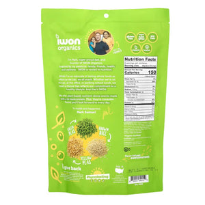 IWON Organics Protein Crisps - Sour Cream & Onion - 3oz Bag (3 Servings Per Bag) - Nashua Nutrition