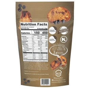 Keto Factory Biscotti - Chocolate Chip - 1 Bag (3 Servings) - Nashua Nutrition