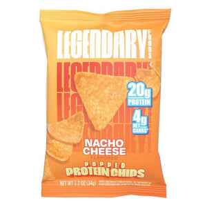 Legendary Protein Chips - Nacho Cheese - 1.2oz Bag - Nashua Nutrition