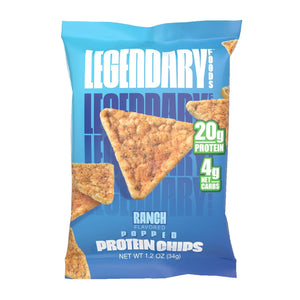 Legendary Protein Chips - Ranch - 1.2oz Bag - Nashua Nutrition