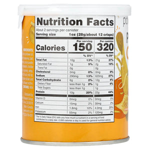 Power Crunch Protein Crisps - Cheddar - 1 Canister - Nashua Nutrition