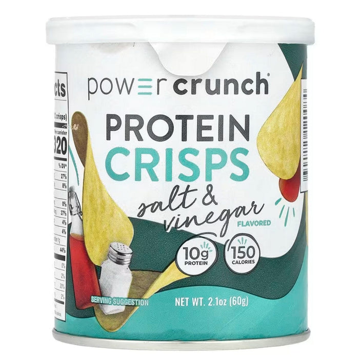 Power Crunch - Protein Crisps - Salt & Vinegar - 1 Can