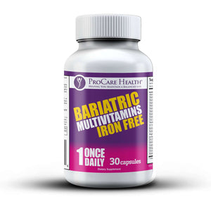 ProCare Health - Bariatric Multivitamin Capsule - Iron Free - 1 Once Daily - 30ct Bottle - Vitamins & Minerals - Nashua Nutrition