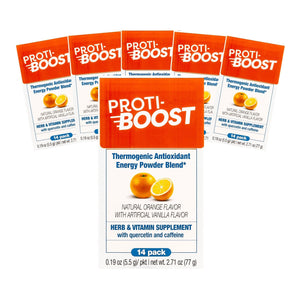 Proti-Boost - Thermogenic - Antioxidant - Energy Drink Mix - Orange - 14/Box - Nashua Nutrition