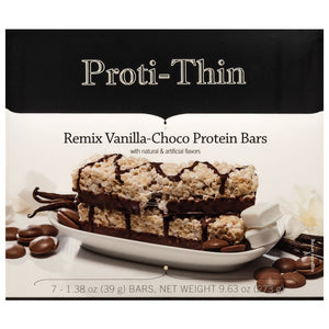 Proti-Thin Protein Bars VLC - Vanilla Chocolate, 7 Bars/Box - Protein Bars - Nashua Nutrition