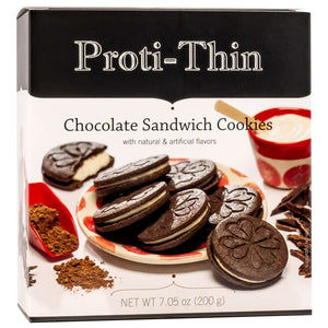 Proti-Thin Protein Cookies - Chocolate Sandwich Cookies - 14/Box - Snacks & Desserts - Nashua Nutrition