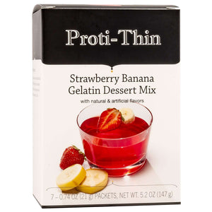 Proti-Thin Protein Gelatin - Strawberry Banana - 7/Box - Gelatins & Yogurts - Nashua Nutrition