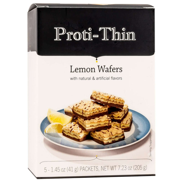 Proti-Thin Protein Wafer Squares - Lemon, 5 Servings/Box