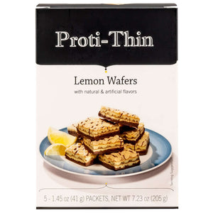 Proti-Thin Protein Wafer Squares - Lemon, 5 Servings/Box - Protein Bars - Nashua Nutrition