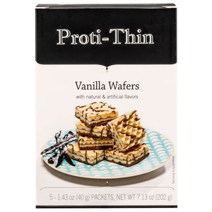 Proti-Thin Protein Wafer Squares - Vanilla, 5 Servings/Box - Protein Bars - Nashua Nutrition