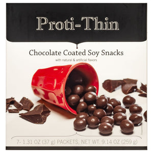 Proti-Thin Snack - Chocolate Coated Soy Snacks - 7/Box - Nashua Nutrition