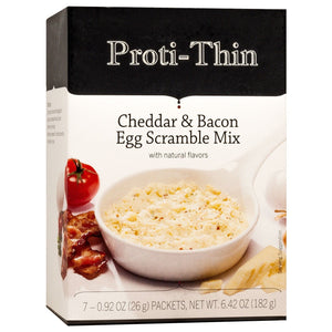 Proti-Thin VLC Egg Scrambles - Bacon Cheddar, 7/Box - Nashua Nutrition