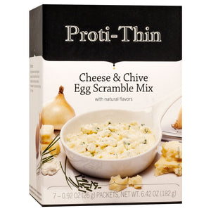 Proti-Thin VLC Egg Scrambles - Cheese & Chive, 7/Box - Nashua Nutrition