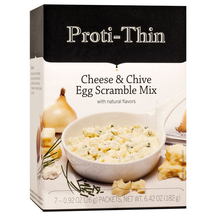 Proti-Thin VLC Egg Scrambles - Cheese & Chive, 7/Box