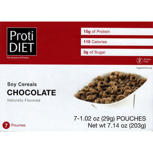 ProtiDiet Cereal - Chocolate Soy - 7/Box - Breakfast Items - Nashua Nutrition