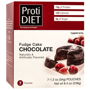 ProtiDiet Dessert - Chocolate Fudge Cake - 7/Box - Snacks & Desserts - Nashua Nutrition