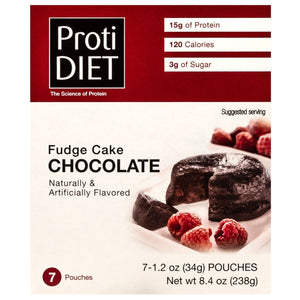 ProtiDiet Dessert - Chocolate Fudge Cake - 7/Box - Snacks & Desserts - Nashua Nutrition