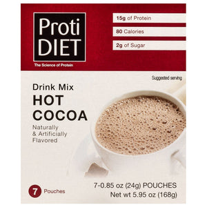 ProtiDiet Hot Drink - Hot Cocoa - 7/Box - Hot Drinks - Nashua Nutrition