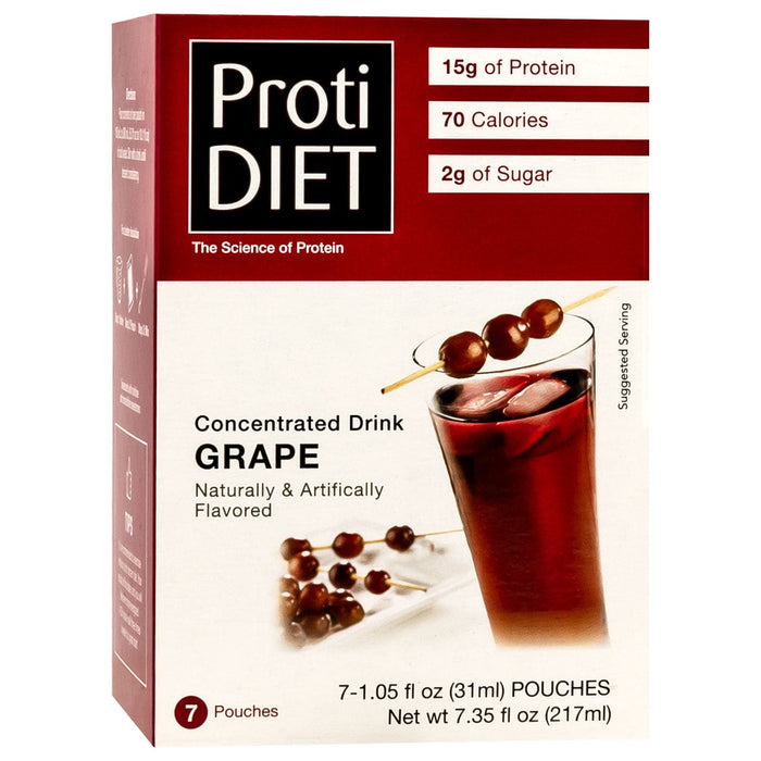 ProtiDiet Liquid Concentrate - Grape - 7/Box