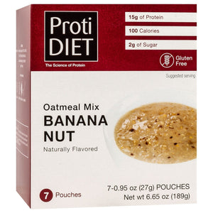 ProtiDiet Oatmeal - Banana Nut - 7/Box - Breakfast Items - Nashua Nutrition