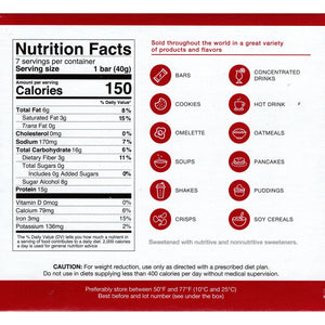 ProtiDiet Protein Bars - Crunchy Cereal Chocolate, 7 Bars/Box - Protein Bars - Nashua Nutrition