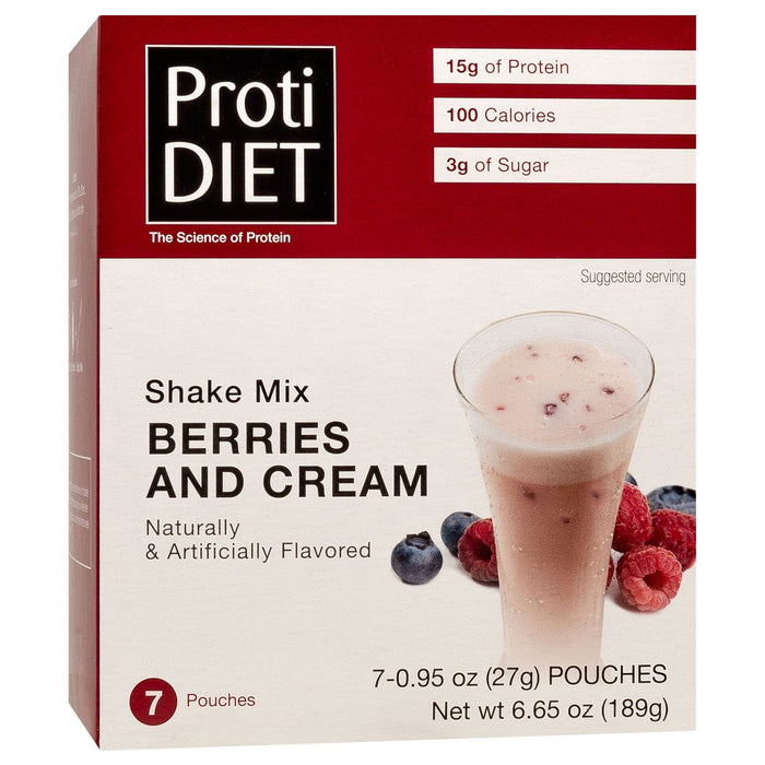 ProtiDiet Protein Shake - Berries & Cream - 7/Box